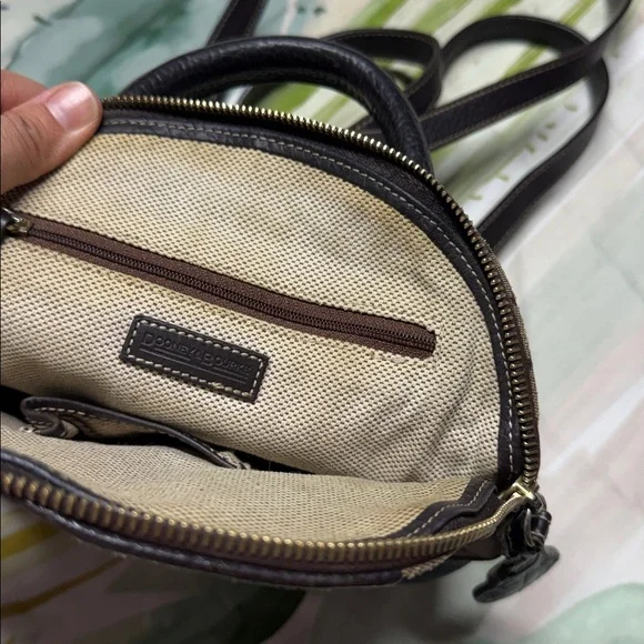 Vintage Dooney & Bourke brown Backpack with leather trim - Picture 9 of 12